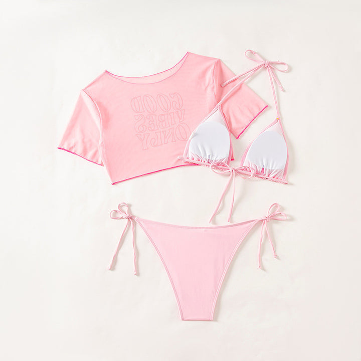 Damen Bikiniset mit lässigem Crop-Top Drune