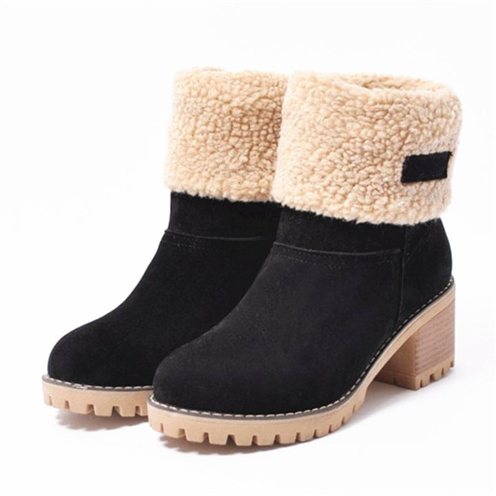 Damen Stiefeletten mit gefüttertem Schaft und rutschfester Sohle Drune