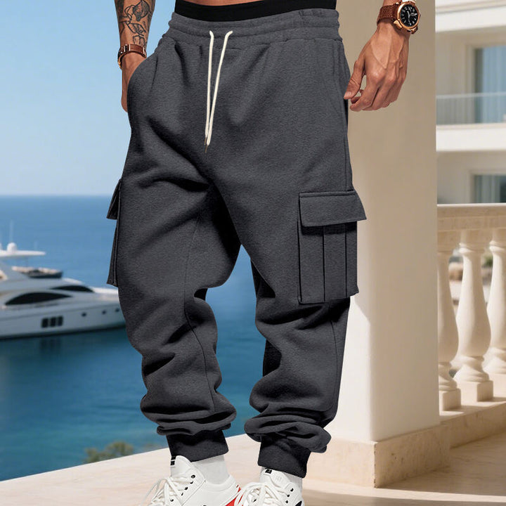 Herren Cargo-Hose mit elastischem Bund Drune
