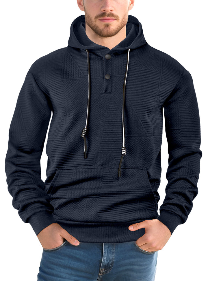 Herren Hoodie mit strukturiertem Design Drune