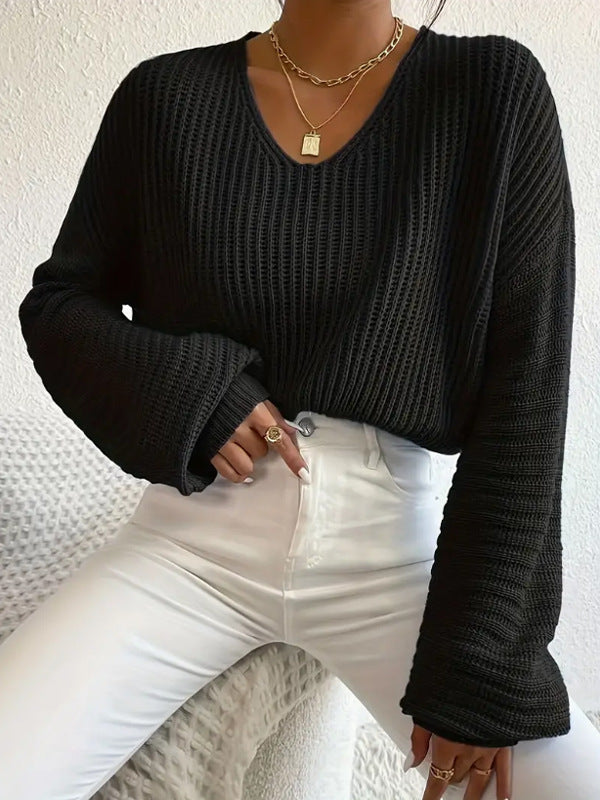 Damen Strickpullover mit luftiger Ajour-Muster und hochwertigen Details Drune