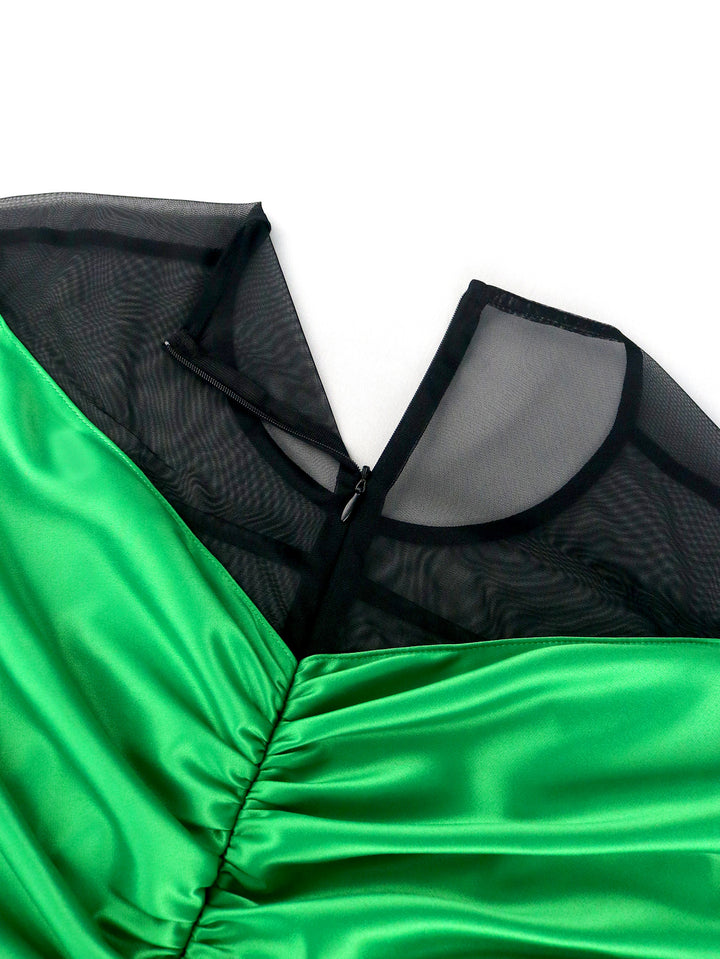 Damen Abendkleid mit voluminösen Rüschensäumen Drune