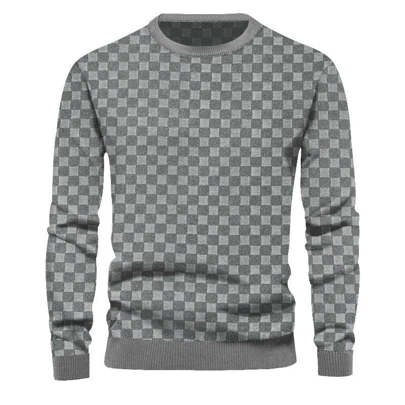 Herren Strukturierter Pullover aus hochwertigem Baumwollmix Drune
