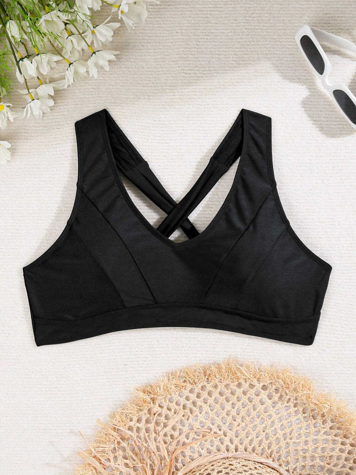 Damen Sport-Bikini-Oberteil mit elegantem Rückenschnitt Drune