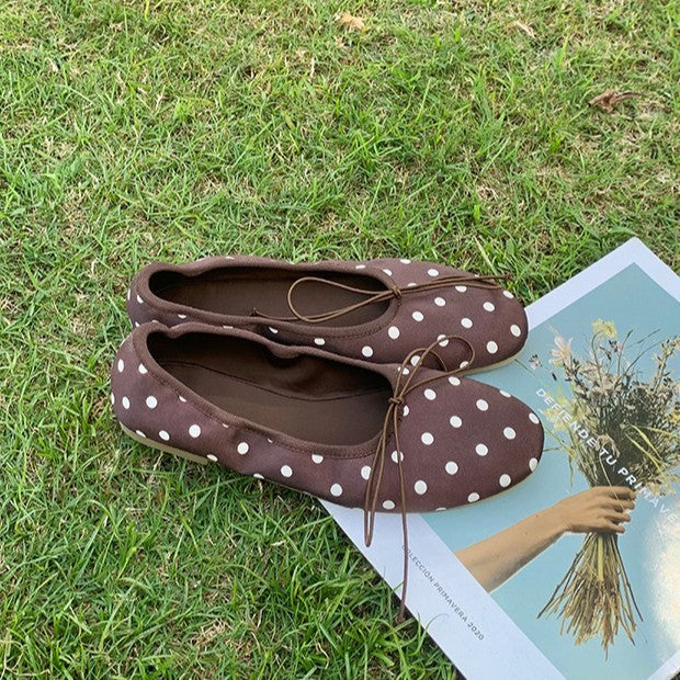 Damen Ballerinas mit femininem Schleifenakzent und weicher Innensohle Drune