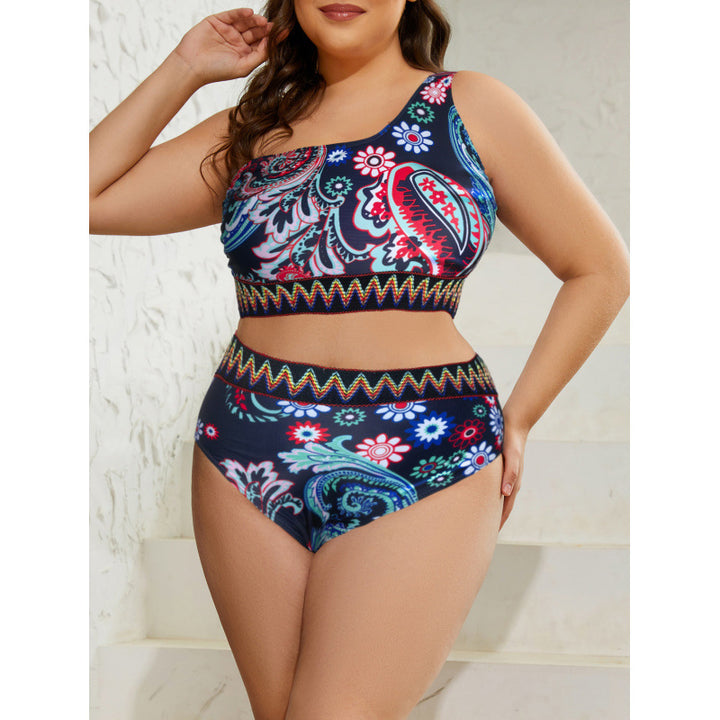 Damen Bikini-Set mit floralem Muster und sportlichem Schnitt Drune