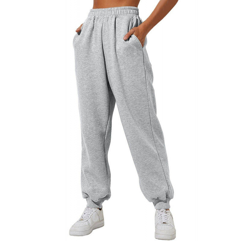 Damen Jogginghose mit elastischem Bund und seitlichen Eingrifftaschen Drune