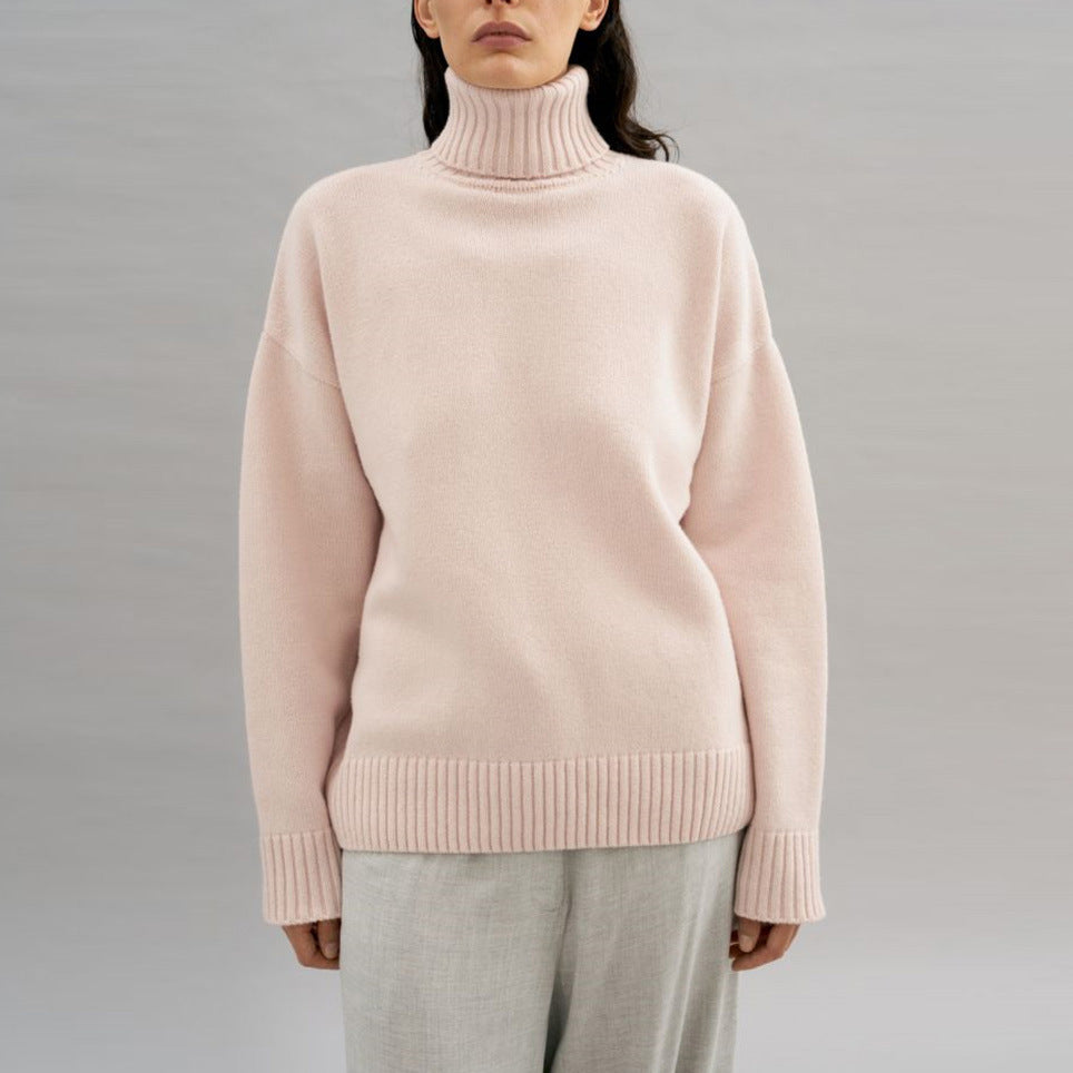 Damen kuscheliger Rollkragenpullover mit oversized Passform Drune