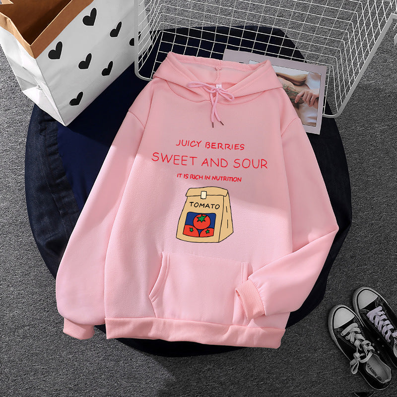 Damen Hoodie mit einzigartigem vitaminreichen Print Drune