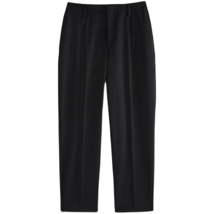 Damen elegante Anzughose mit hohem Bund und modischem Gürtel Drune