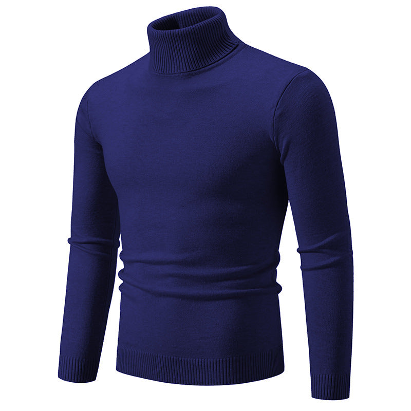 Herren nan Slim-Fit Rollkragenpullover aus Feinstrick mit geripptem Stehkragen und elastischem Bund Drune