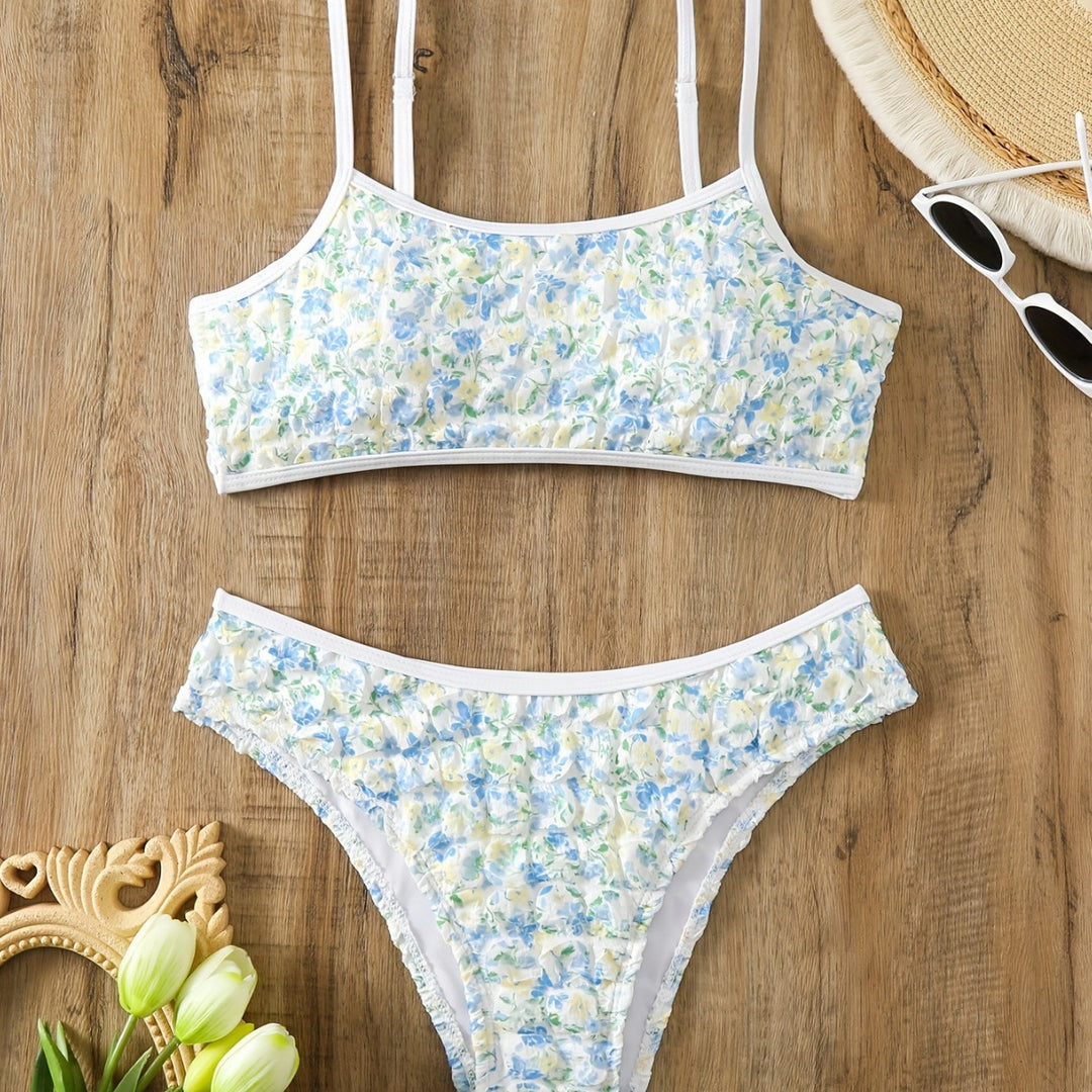 Damen Bikini-Set mit elegantem Blumendesign Drune