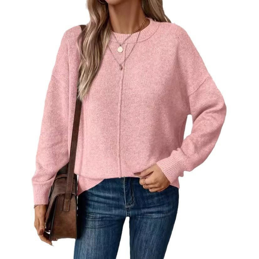 Damen Bequemer und stilvoller Oversized Pullover mit langen Ärmeln Drune
