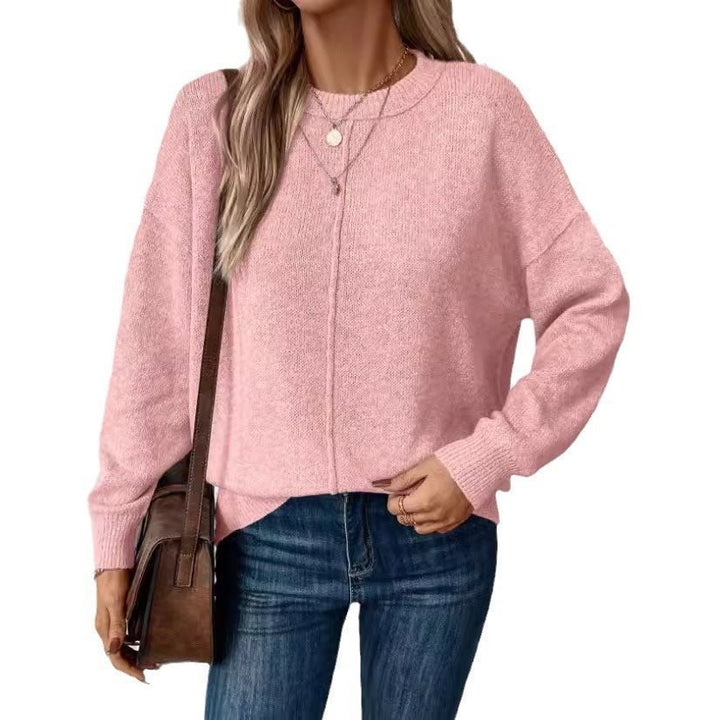 Damen Bequemer und stilvoller Oversized Pullover mit langen Ärmeln Drune