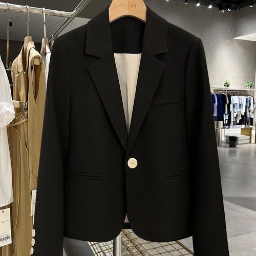 Damen Eleganter Blazer mit schmalem Schnitt Drune