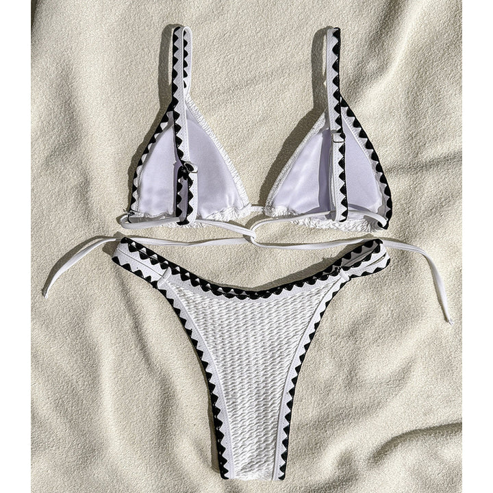 Damen Triangel-Bikini mit raffinierten Kontrastdetails Drune