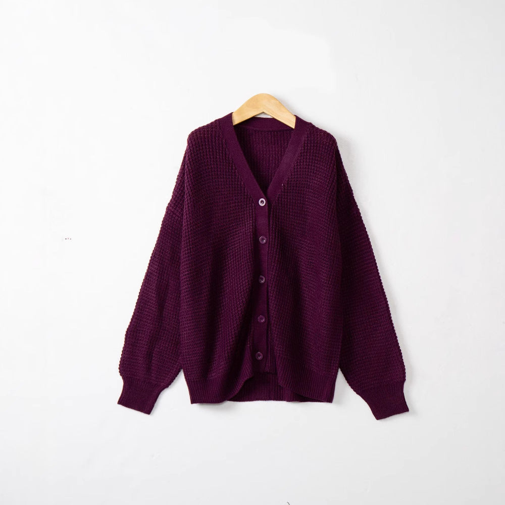 Damen Strickjacke mit strukturiertem Muster und praktischen Knopfdetails Drune