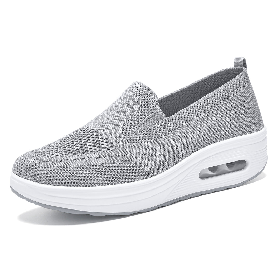 Damen nan gestrickter Schlupfsneaker mit Luftpolster-Dämpfung und ergonomischer Komfortsohle Drune