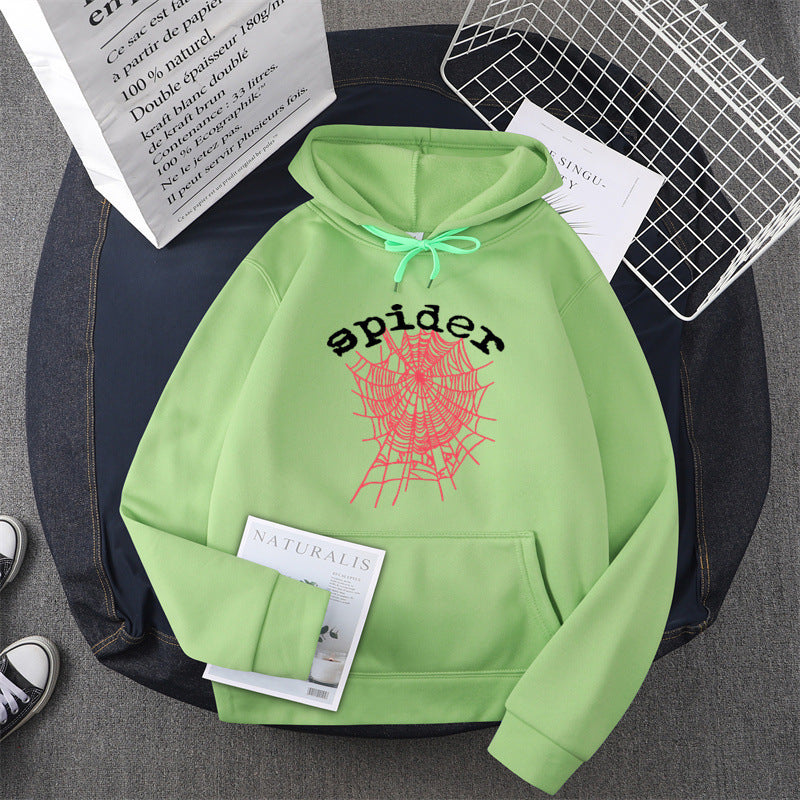 Damen Kapuzensweater mit kreativem Spinnenmotiv Drune