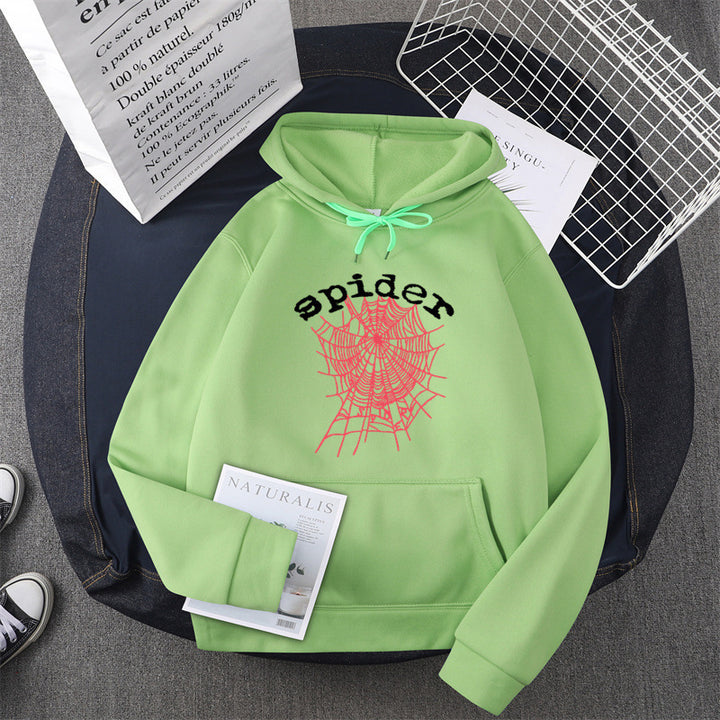 Damen Kapuzensweater mit kreativem Spinnenmotiv Drune