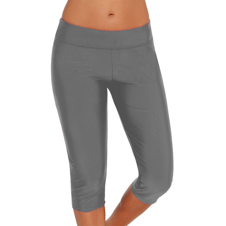 Damen Sportliche 3/4-Leggings mit hohem Bund und atmungsaktivem Material Drune