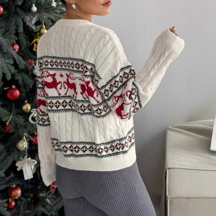 Damen Strickpullover Drune