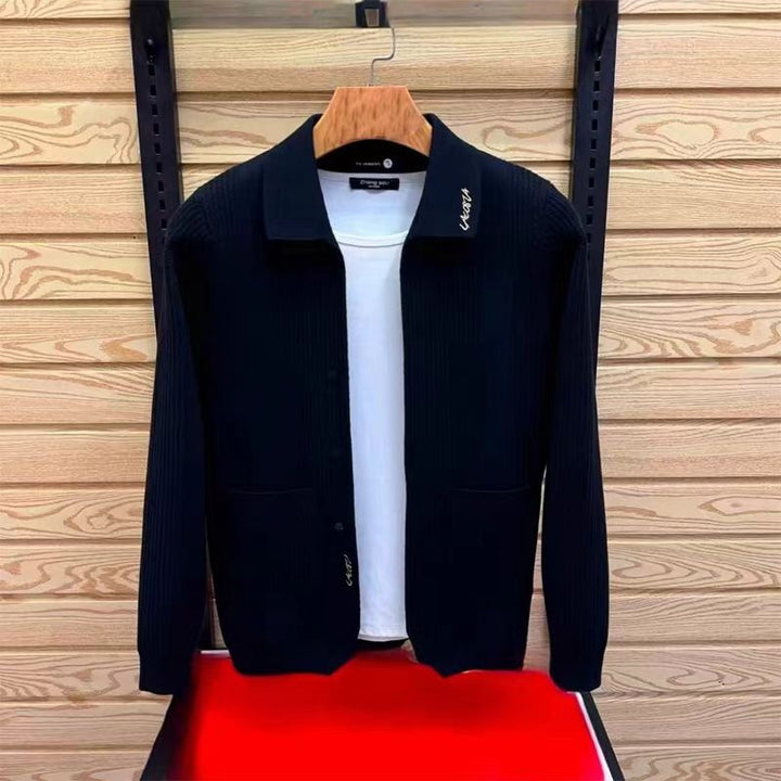 Herren elegante Strickjacke mit praktischen Taschen und stylischem Schnitt Drune