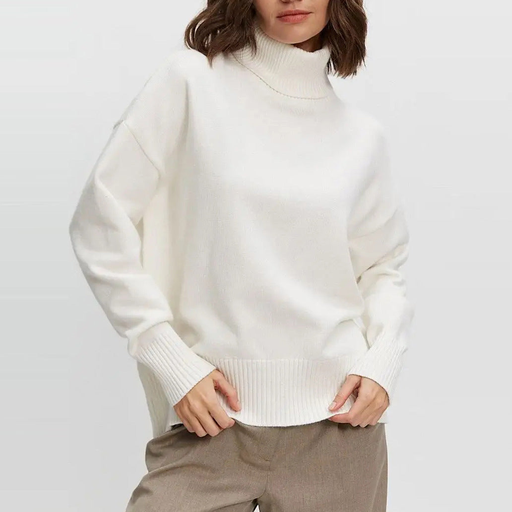 Damen kuscheliger Rollkragenpullover mit oversized Passform Drune