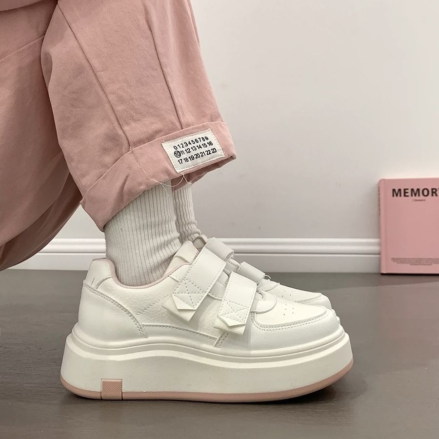 Damen Hochwertige Plateausneaker mit praktischem Klettverschluss und luxuriösem Komfort Drune
