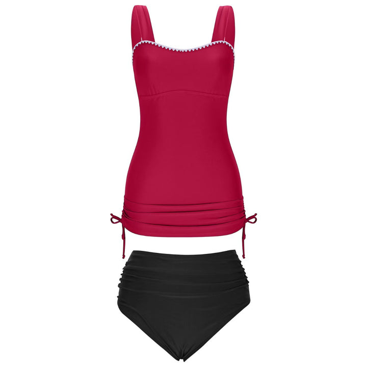 Damen Tankini-Set mit verstellbaren Trägern und seitlicher Raffung Drune