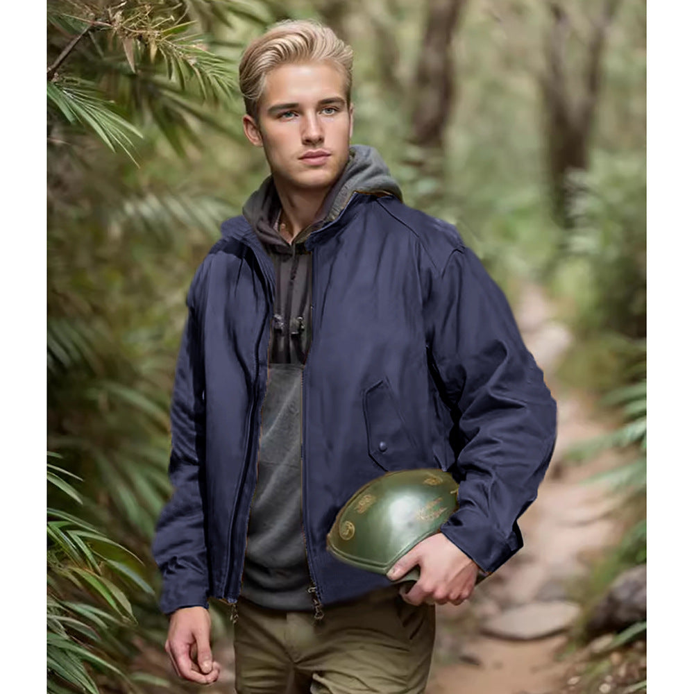 Herren vielseitige Outdoor-Jacke mit praktischen Taschen und wetterfestem Material Drune