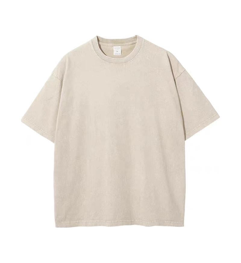 Damen Oversized Relaxed Fit Vintage Wasch T-Shirt Drune
