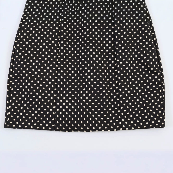 Damen Spaghettiträgerkleid mit Raffungen und Polka-Dots Drune
