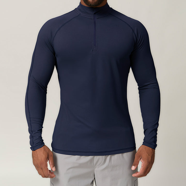 Herren Funktionsshirt mit zippbarem Kragen Drune