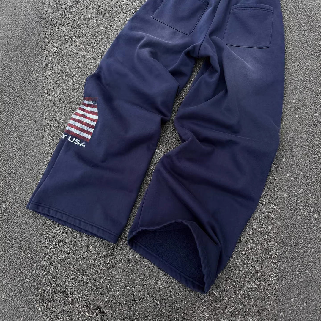 Damen bequeme Sweatpants mit elastischem Bund und seitlichen Eingrifftaschen Drune