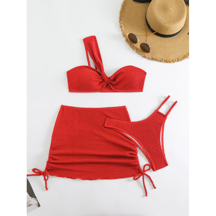 Damen Bikini-Set mit elegantem Wickelrock und modischem Oberteil Drune