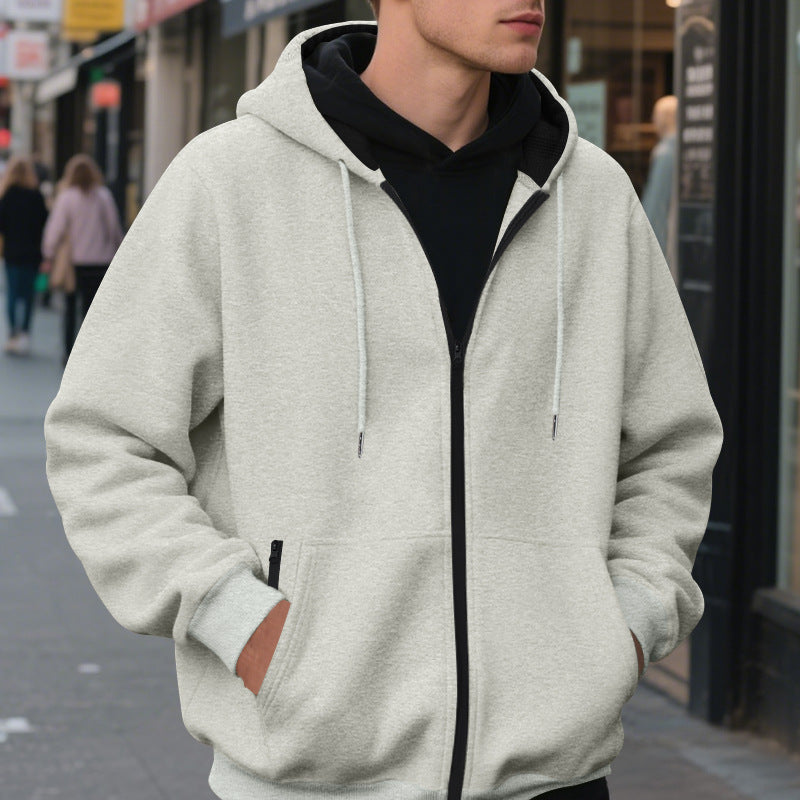 Herren Zip-Hoodie mit praktischen Taschen und atmungsaktiver Fleece-Innenausstattung Drune