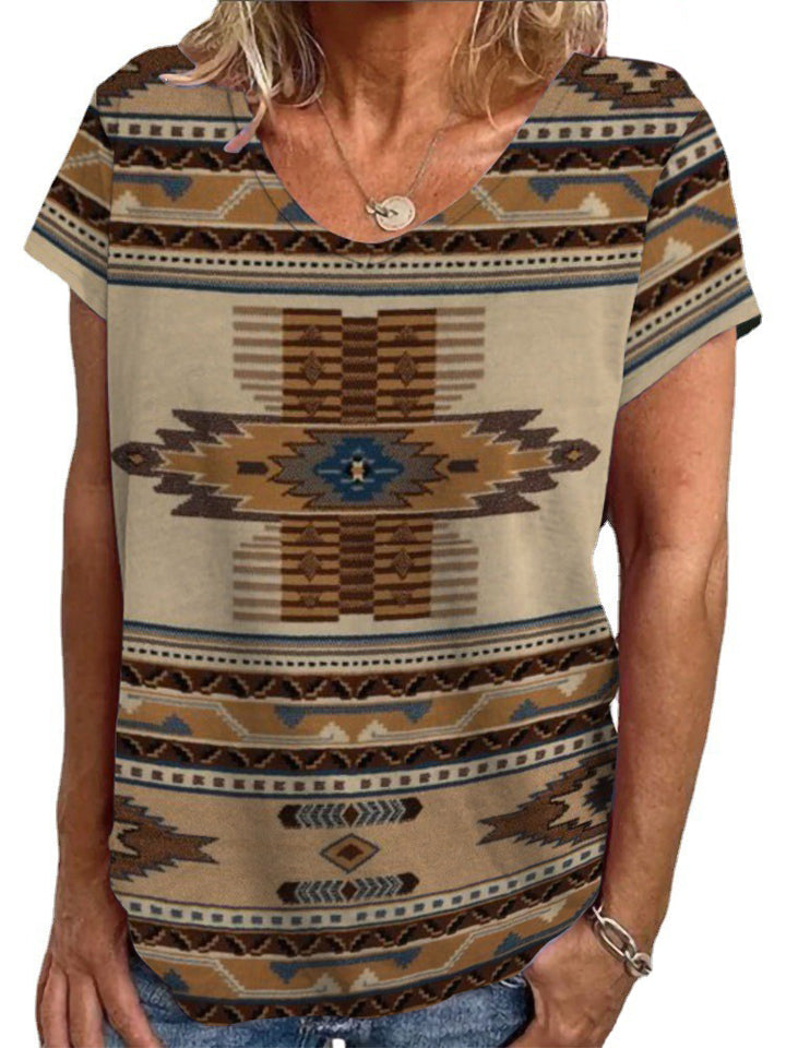 Damen T-Shirt mit einzigartigem Mandala-Design Drune