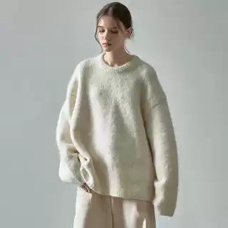 Damen Kuscheliger Oversize-Pullover mit weichem Material Drune