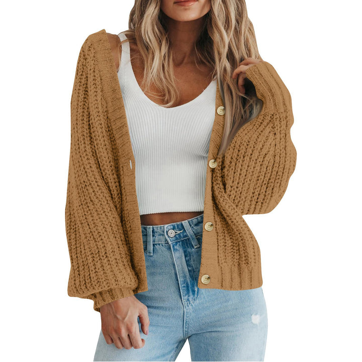Damen Strickjacke mit grobem Muster und modischem Schnitt Drune