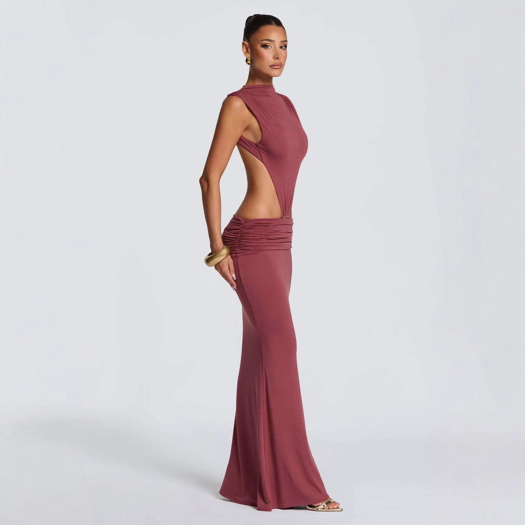 Damen Elegantes Abendkleid mit raffinierten Cut-Out-Details und figurbetontem Schnitt Drune