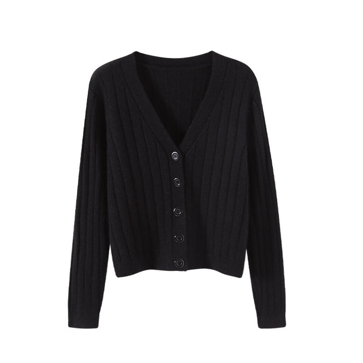 Drune | Schnürgestrickter Pullover mit V-Ausschnitt für Damen