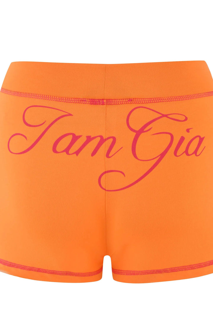 Damen Sportliche Shorts mit auffälligem Logo Drune
