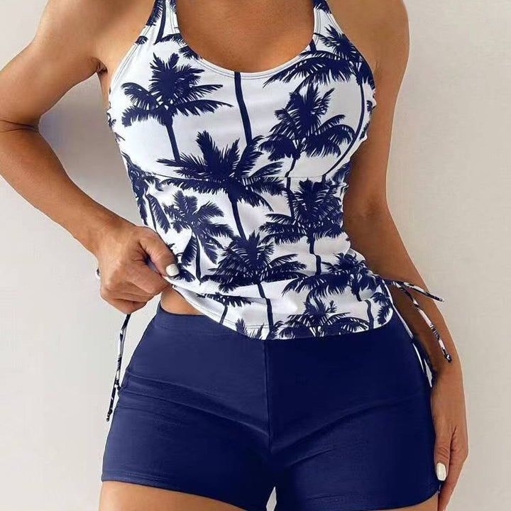 Femme Athletic Tankini Schwimmset mit verstellbaren Seitenschnüren Drune