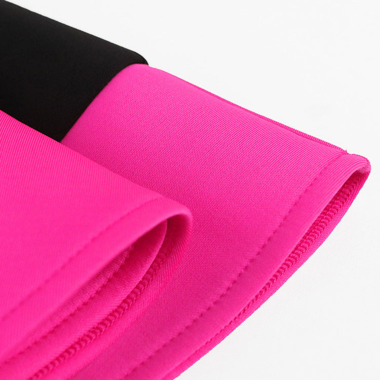 Damen Exquisites schulterfreies Wickelkleid mit voluminösem Rüschensaum Drune