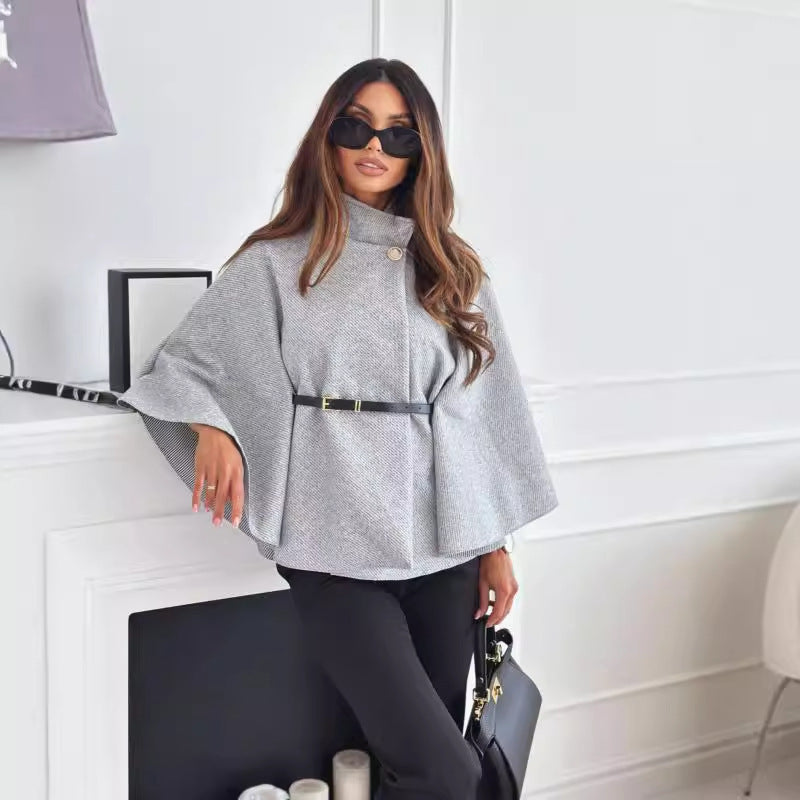 Damen modische und elegante Umhangbluse Drune