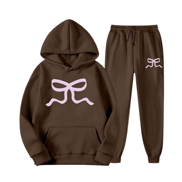 Damen lässiger Hoodie und Jogginghose Set Drune