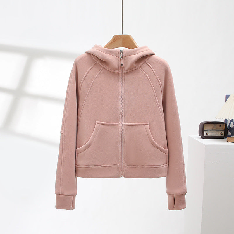 Damen Sportlicher Zip-Hoodie mit kuscheligem Innenfutter Drune