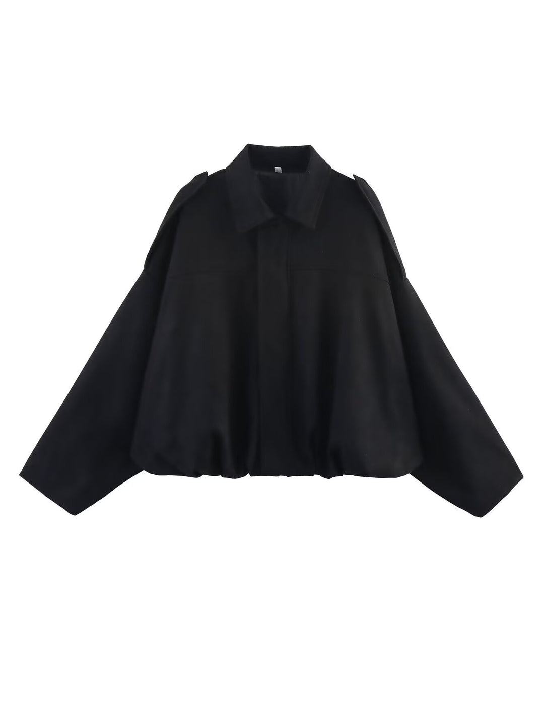 Damen Oversized Jacke mit lässiger Schnittführung und abnehmbaren Kragen Drune