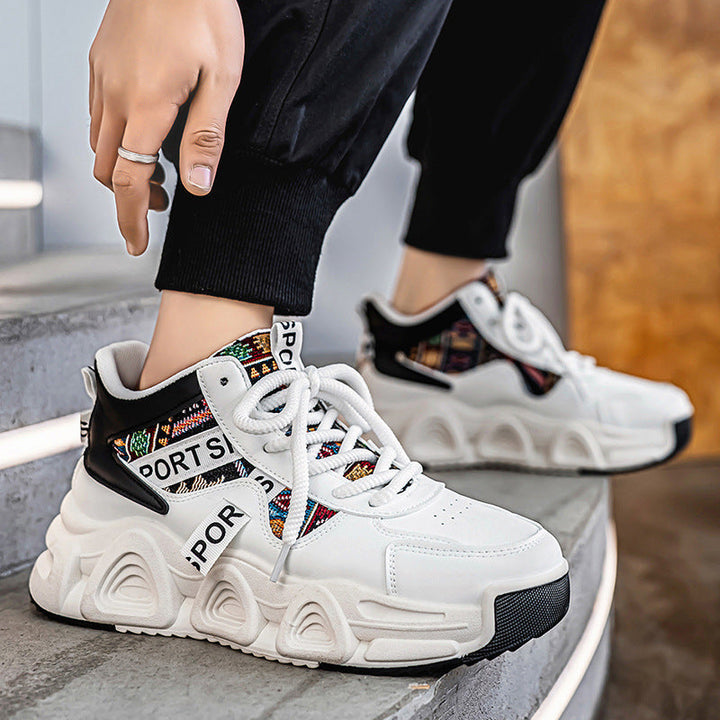 Damen Sportliche Sneakers mit bunten Designs und gepolsterter Sohle Drune